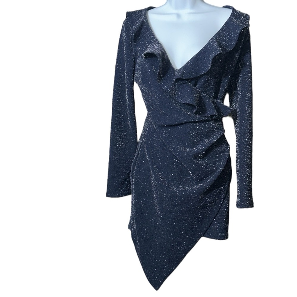 Shop17 Blue Shiny Sexy Party Dress, Size M-L?